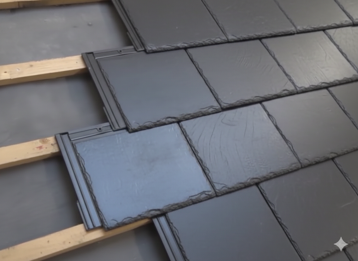 SolVe Mount solar panel mounting for Cambrian interlocking slate